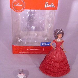 Barbie Ornament , 4", Red